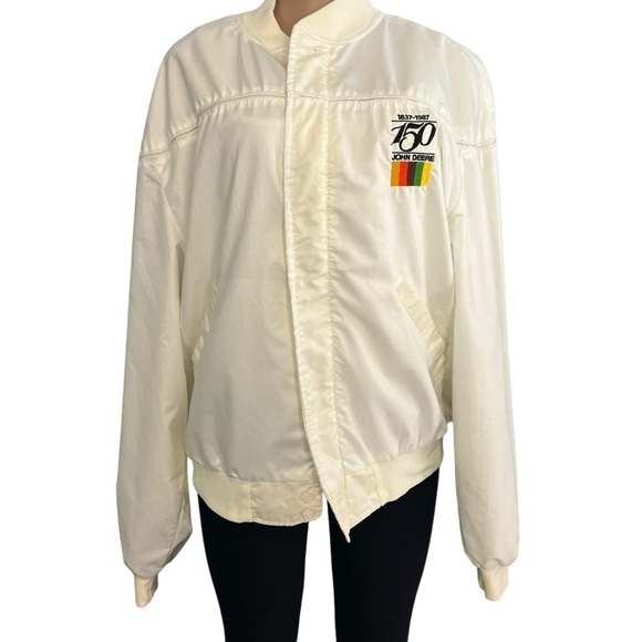 3/$30 🍂 Vintage 1987 John Deere 150th Anniversary Bomber Jacket - Picture 1 of 9